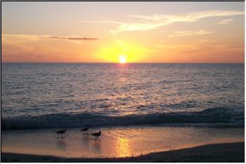 Setting sun